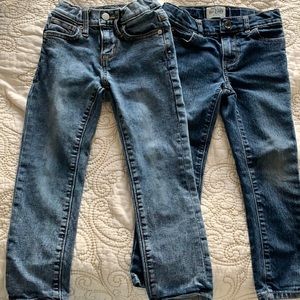 2 pairs boys jeans